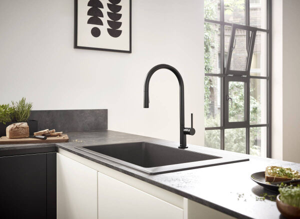 HANSGROHE TALIS M54 EVIYE BATARYASI TEK KOLLU CEKILEBILIR EL DUSU 2JET 72800670