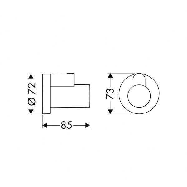 HANSGROHE UNIVERSAL ARA MUSLUK KAPAGI SATIN SIYAH 13950670