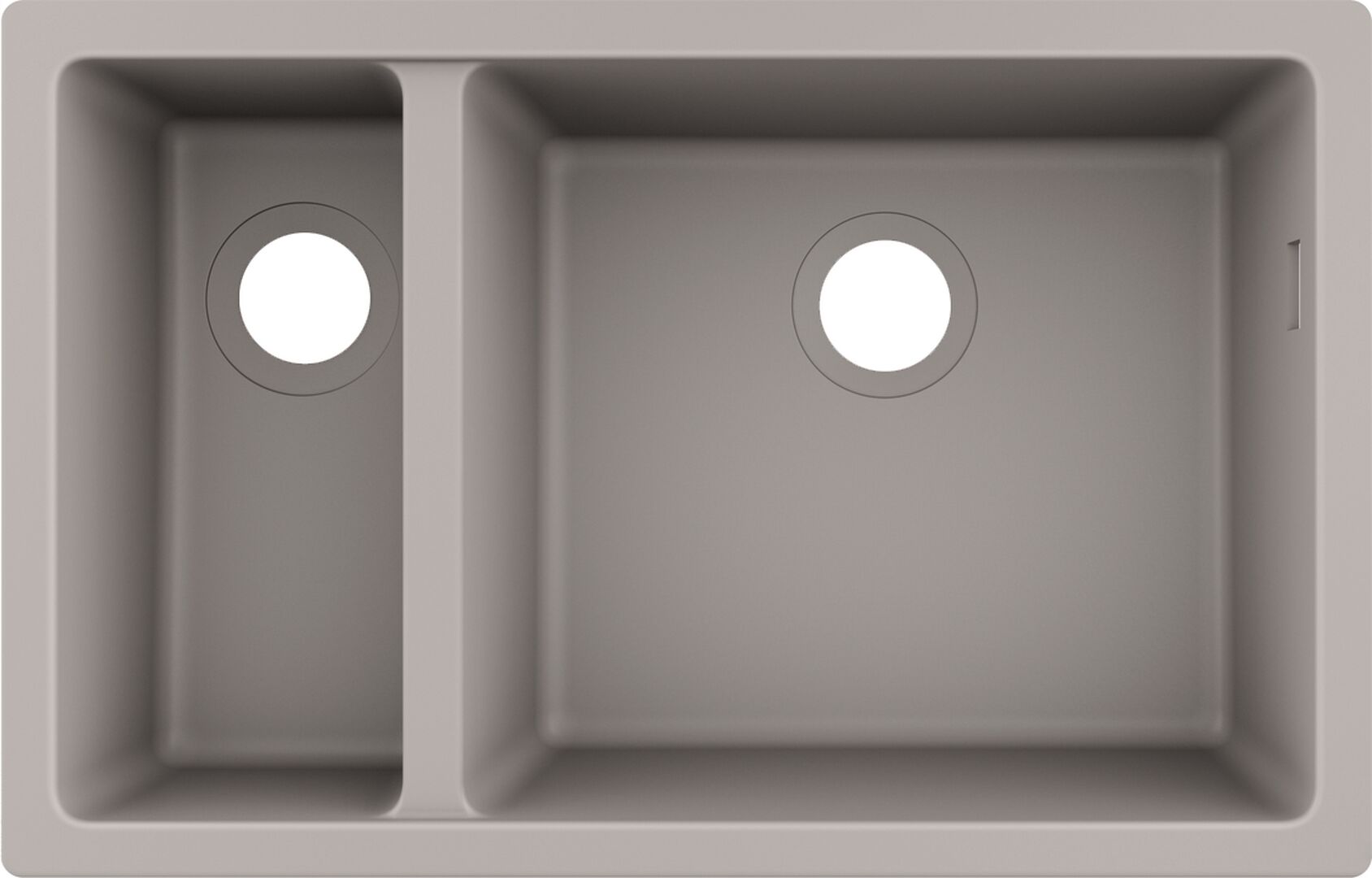 HANSGROHE S51 EVIYE TEZGAH ALTI S510-U635 180/450  TAS GRI 43433290