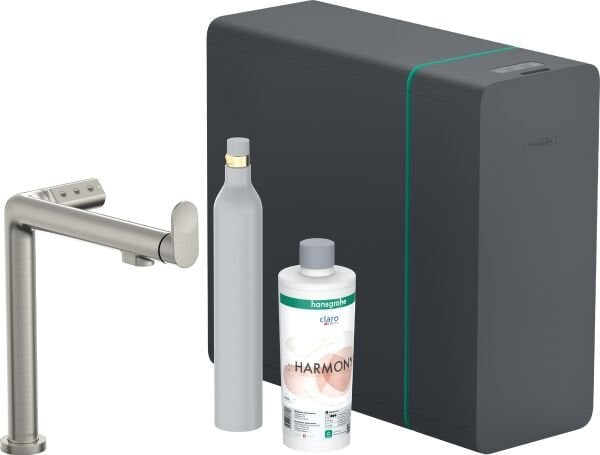 HANSGROHE AQITTURA M91 EVYE BATARYASI M91 SODASYSTEM 240 1JET STARTER SET PASLANMAZ CELIK 76810800