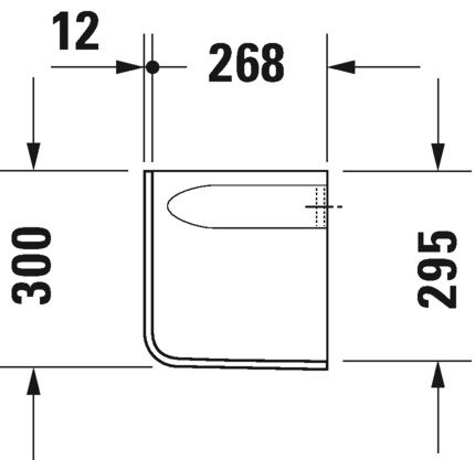 DURAVIT D-CODE YARIM AYAK 08571800002