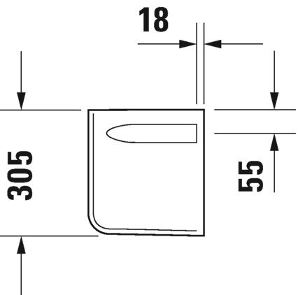 DURAVIT D-CODE YARIM AYAK 08571800002