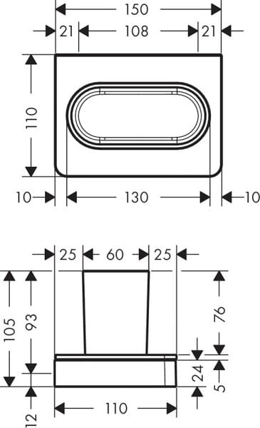 AXOR UNIVERSAL DIS FIRCALIK MAT SIYAH KROM 42834340