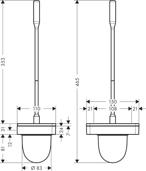 AXOR UNIVERSAL TUVALET FIRCALIK ALTIN OPTIK 42835250