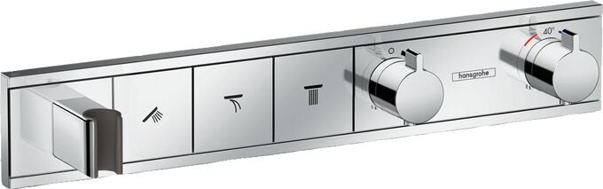 HANSGROHE TERMOSTATIK BANYO BATARYASI TERMOSTATIK 3 CIKIS KROM 15356000