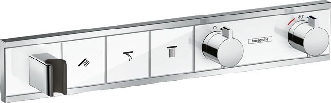 HANSGROHE TERMOSTATIK BANYO BATARYASI TERMOSTATIK 3 CIKIS ICIN BEYAZ/KROM 15356400