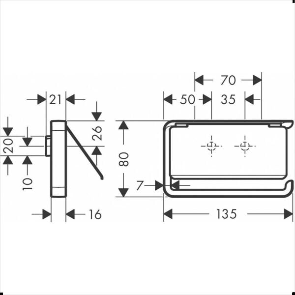 AXOR UNIVERSAL TUVALET KAGITLIGI ALTIN OPTIK 42836250
