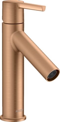 AXOR STARCK TEK KOLLU LAVABO BATARYASI 100 CUBUK VOLAN ILE MAT BRONZ 10003140