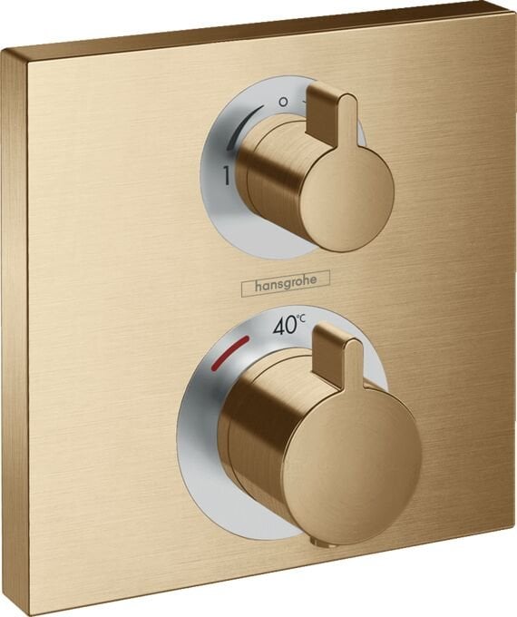 HANSGROHE ECOSTAT BANYO BATARYASI TERMOSTAT 2 CIKIS MAT BRONZ 15714140