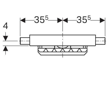 GEBERIT KOMBIFIX DUVAR SUZGECI 65 MM YUKSEKLIK 457.536.00.1