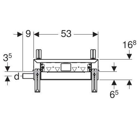 GEBERIT KOMBIFIX DUVAR SUZGECI 65 MM YUKSEKLIK 457.536.00.1