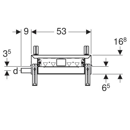GEBERIT KOMBIFIX DUVAR SUZGECI 65 MM YUKSEKLIK 457.536.00.1