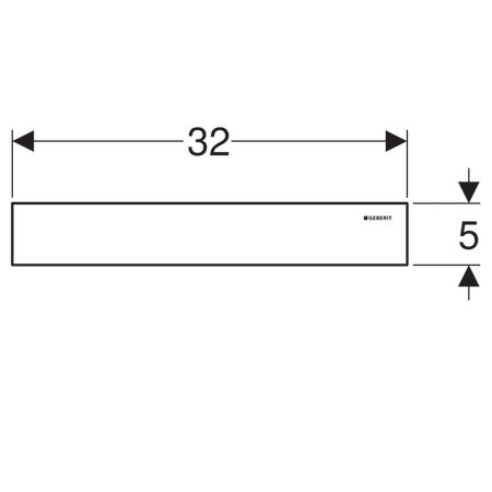 GEBERIT UNIVERSAL SUZGEC KAPAGI PASLANMAZ CELIK 154.336.FW.1