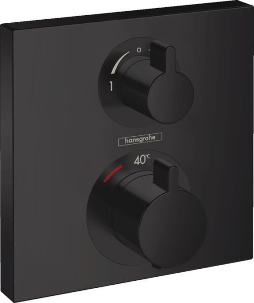 HANSGROHE ECOSTAT BANYO BATARYASI TERMOSTAT 2 CIKIS SATIN SIYAH 15714670