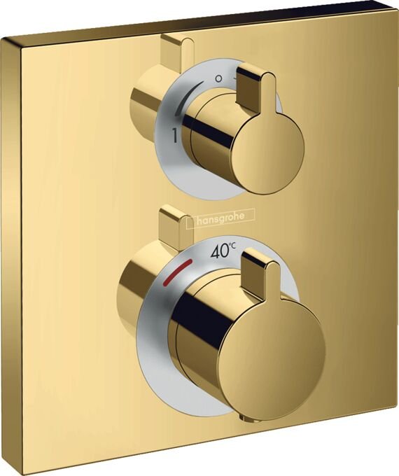 HANSGROHE ECOSTAT BANYO BATARYASI TERMOSTAT 2 CIKIS PARLAK ALTIN 15714990