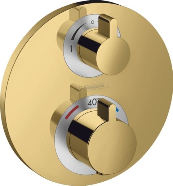 HANSGROHE ECOSTAT BANYO BATARYASI TERMOSTATIK 2 CIKIS PARLAK ALTIN 15758990