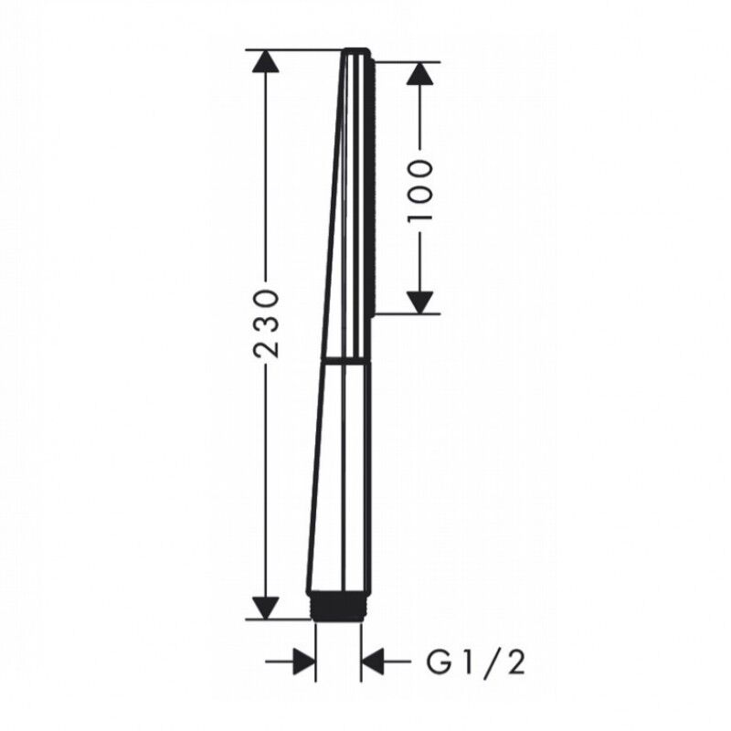 HANSGROHE RAINFINITY EL DUSU BATON 100 1JET MAT BRONZ 26866140