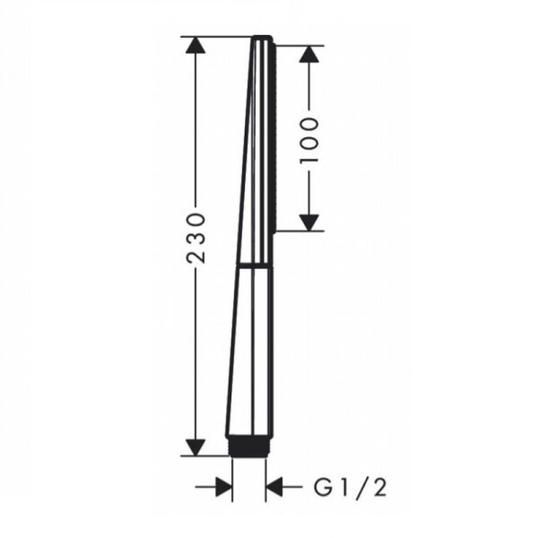 HANSGROHE RAINFINITY EL DUSU BATON 100 1JET MAT BRONZ 26866140