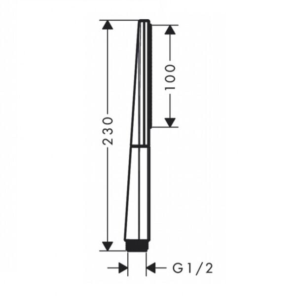HANSGROHE RAINFINITY EL DUSU BATON 100 1JET MAT BRONZ 26866140