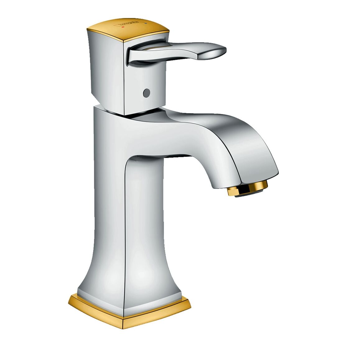 HANSGROHE METROPOL CLASSIC TEK KOLLU LAVABO BATARYASI KROM/ALTIN OPTIK 31300090