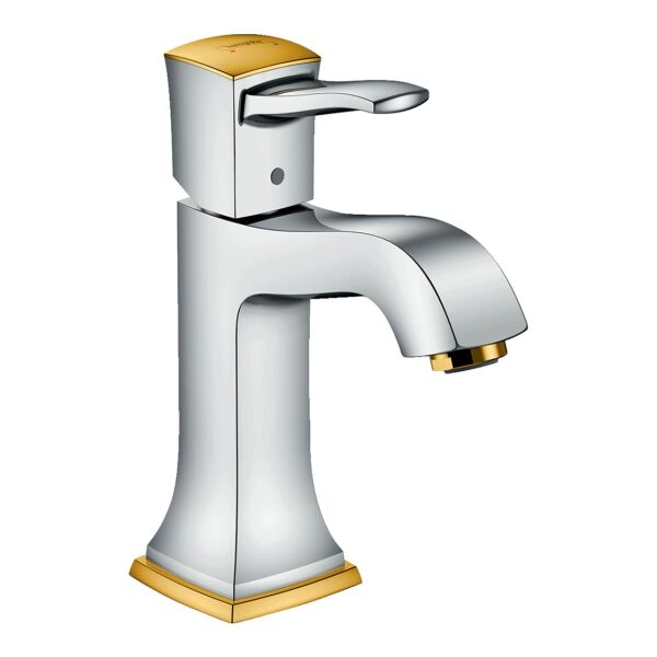 HANSGROHE METROPOL CLASSIC TEK KOLLU LAVABO BATARYASI KROM/ALTIN OPTIK 31300090