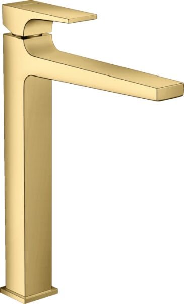 HANSGROHE METROPOL TEK KOLLU LAVABO BATARYASI 260 CUBUK VOLAN PARLAK ALTIN 32512990