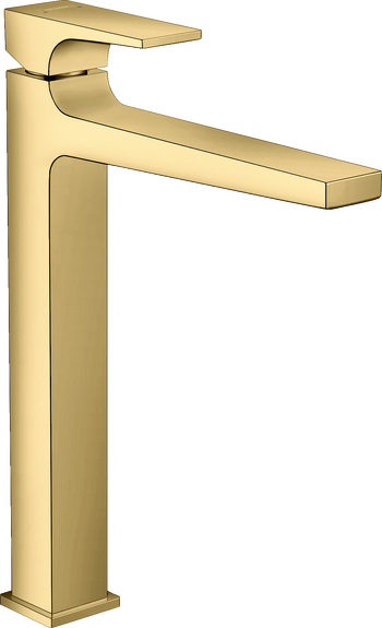 HANSGROHE METROPOL TEK KOLLU LAVABO BATARYASI 260 CUBUK VOLAN PARLAK ALTIN 32512990