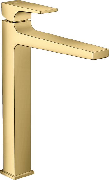 HANSGROHE METROPOL TEK KOLLU LAVABO BATARYASI 260 CUBUK VOLAN PARLAK ALTIN 32512990