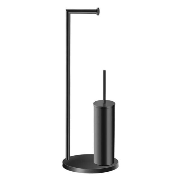 SANCO SANCO TUVALET KAGITLIK AYAKLI + FIRCALIK MAT SIYAH 0542-M116