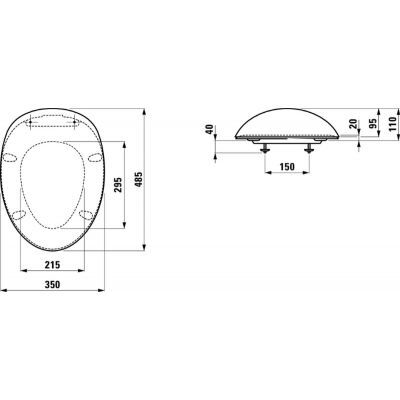 LAUFEN ALESSI KLOZET KAPAGI ILBAGNOALESSI ONE MAT KAHVERENGI H8929711880001