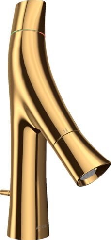 AXOR STARCK IKI KOLLU LAVABO BATARYASI 80 MM 2 VOLANLI POP-UP P.ALTIN 12010990