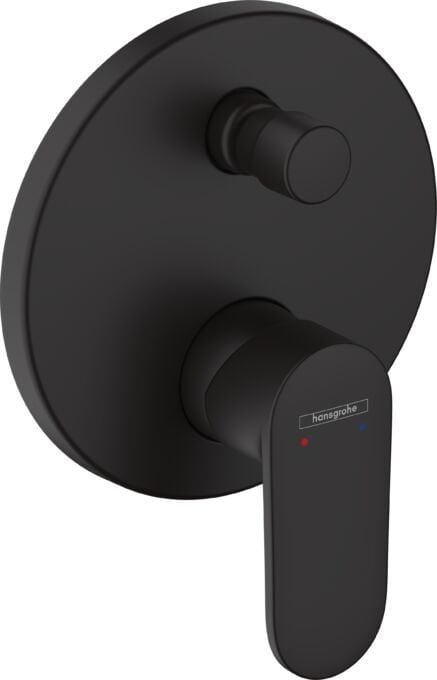 HANSGROHE VERNIS SHAPE TEK KOLLU BANYO BATARYASI ANKASTRE IBOX UNIVERSAL ICIN MAT SIYAH 71466670