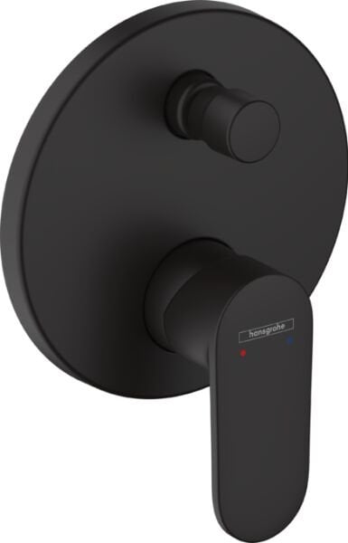 HANSGROHE VERNIS SHAPE TEK KOLLU BANYO BATARYASI ANKASTRE IBOX UNIVERSAL ICIN MAT SIYAH 71466670