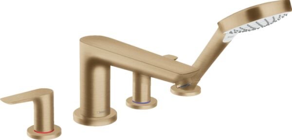 HANSGROHE TALIS E 4 DELIKLI KUVET KENARI BANYO BATARYASI MAT BRONZ 71748140
