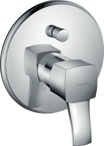 HANSGROHE METROPOL CLASSIC TEK KOLLU BANYO BATARYASI CUBUK VOLAN ILE KROM 31345000