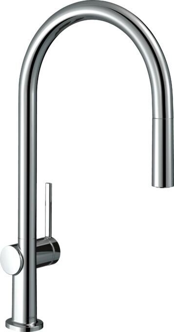 HANSGROHE TALIS M54 EVIYE BATARYASI TEK KOLLU 210 CEKILEBILIR GAGA 1 JET SBOX KROM 72803000
