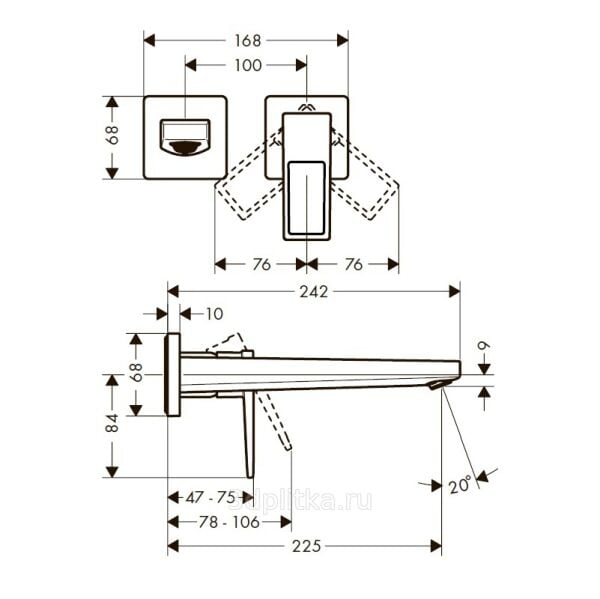 HANSGROHE METROPOL TEK KOLLU LAVABO BATARYASI KROM 74526000
