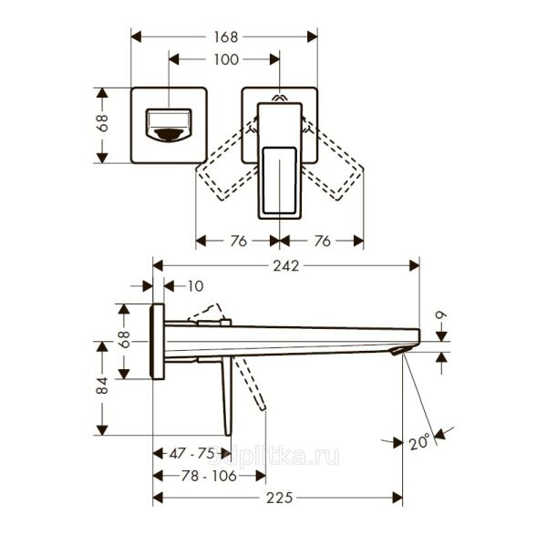HANSGROHE METROPOL TEK KOLLU LAVABO BATARYASI KROM 74526000