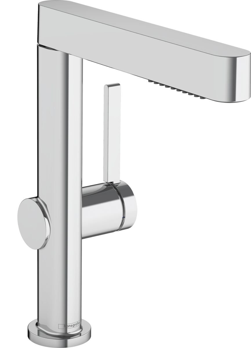 HANSGROHE FINORIS TEK KOLLU LAVABO BATARYASI  CEKILEBILIR BASLIK 2JET VE BAS-AC GIDER SETI ILE KROM 76063000