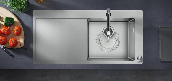 HANSGROHE METRIS SELECT M71 EVIYE BATARYASI TEK KOLLU 2 DELIK CEKILEBILIR GAGA KROM 73804000