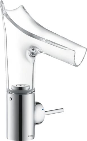 AXOR STARCK V TEK KOLLU LAVABO BATARYASI 140 MM CAM GAGA  KROM 12112000