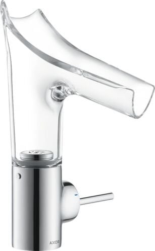 AXOR STARCK V TEK KOLLU LAVABO BATARYASI 140 MM CAM GAGA  KROM 12112000