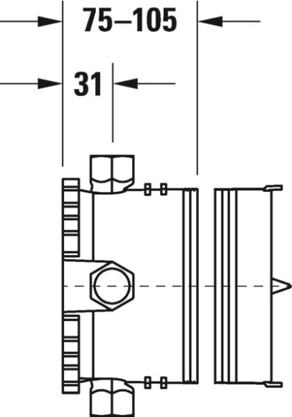 DURAVIT UNIVERSAL IC SET BLUEBOX 1/2  GK0900000000