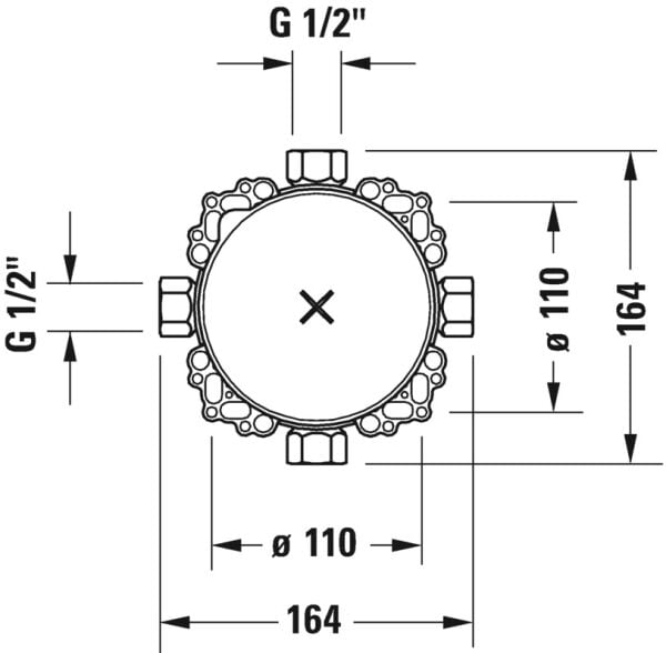 DURAVIT UNIVERSAL IC SET BLUEBOX 1/2  GK0900000000