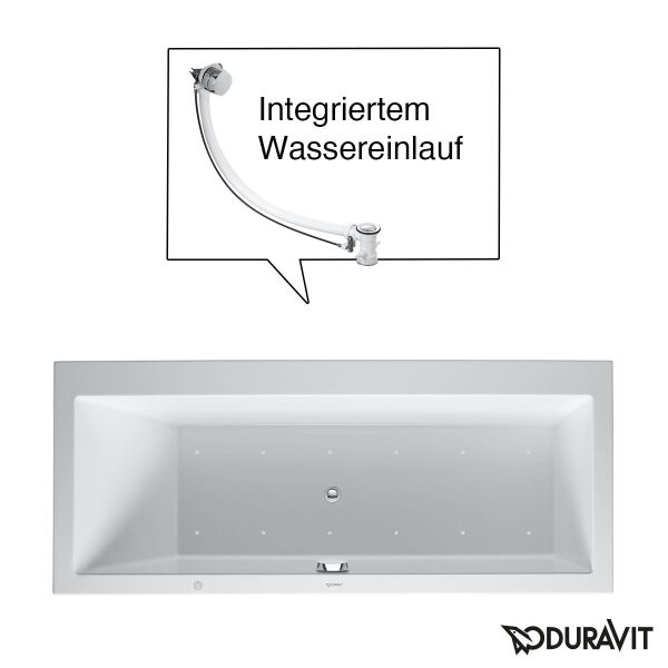 DURAVIT VERO KUVET 170*75 CM  SOLDA TEK SIRT EGIMLI, BEYAZ 760133000AS0000