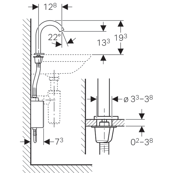 GEBERIT PIAVE FOTOSELLI BATARYA TEZGAHUSTU ELEKTRIKLI  116.162.21.1