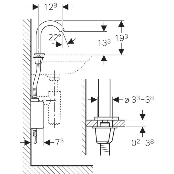 GEBERIT PIAVE FOTOSELLI BATARYA TEZGAHUSTU ELEKTRIKLI  116.162.21.1