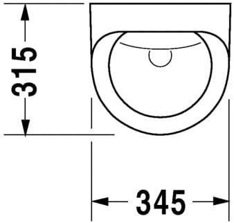 DURAVIT DURAPLUS PISUVAR BEYAZ PARLAK 0830360000