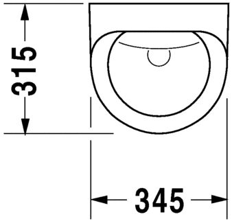 DURAVIT DURAPLUS PISUVAR BEYAZ PARLAK 0830360000