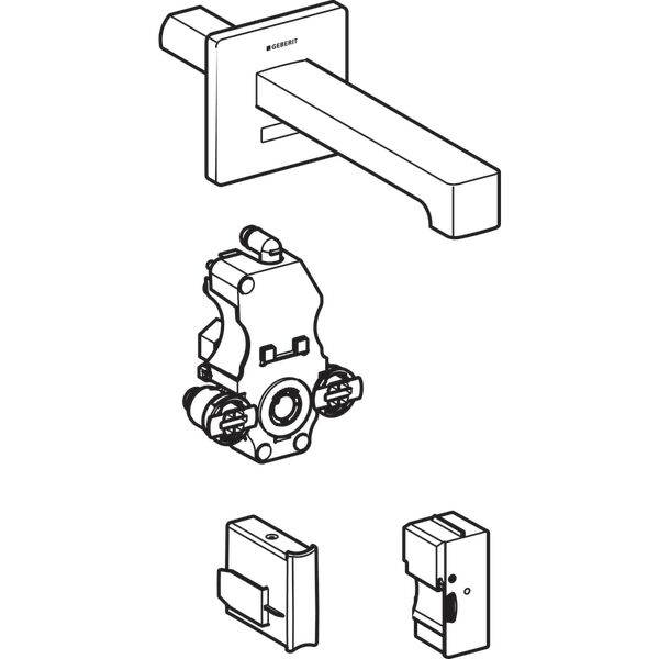 GEBERIT BRENTA FOTOSELLI LAVABO BATARYASI ANKASTRE 116.292.21.1